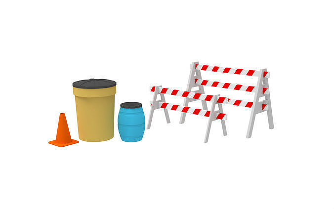Road Construction Set 3D print model