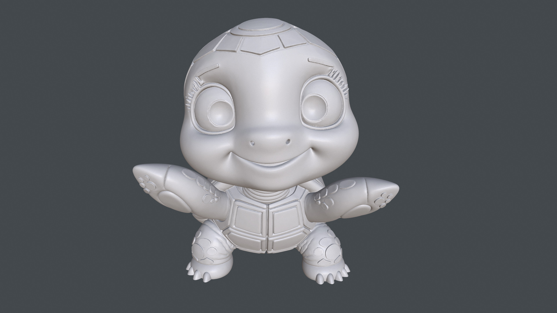 Cute Turtle  3D print model_5