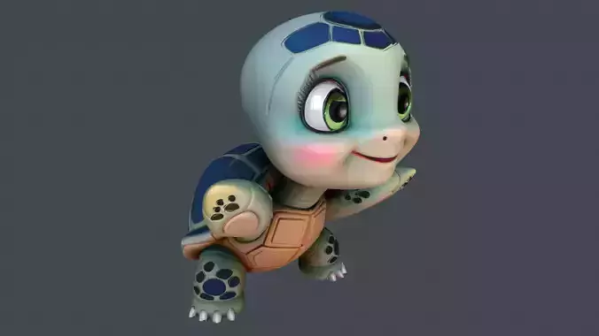 Cute Turtle  3D print model