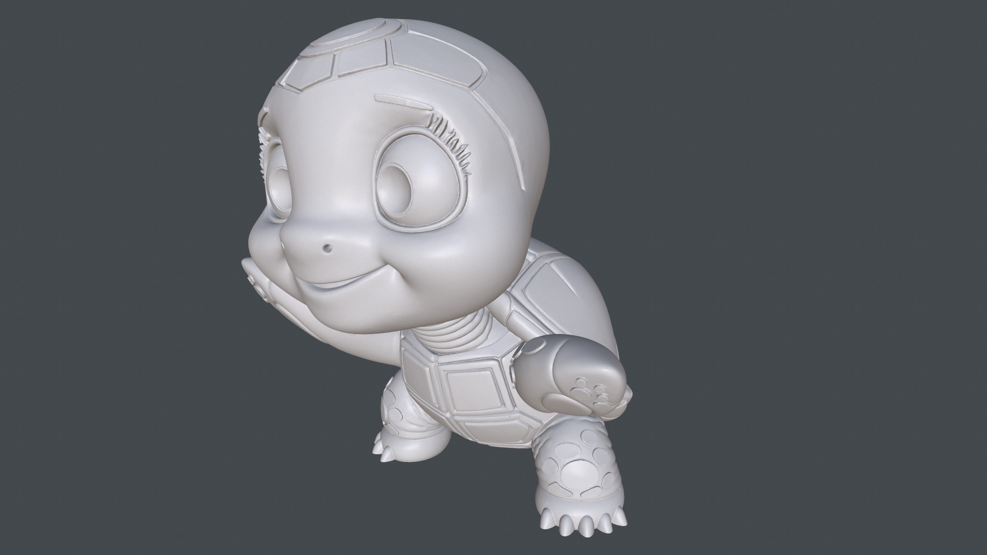 Cute Turtle  3D print model_6