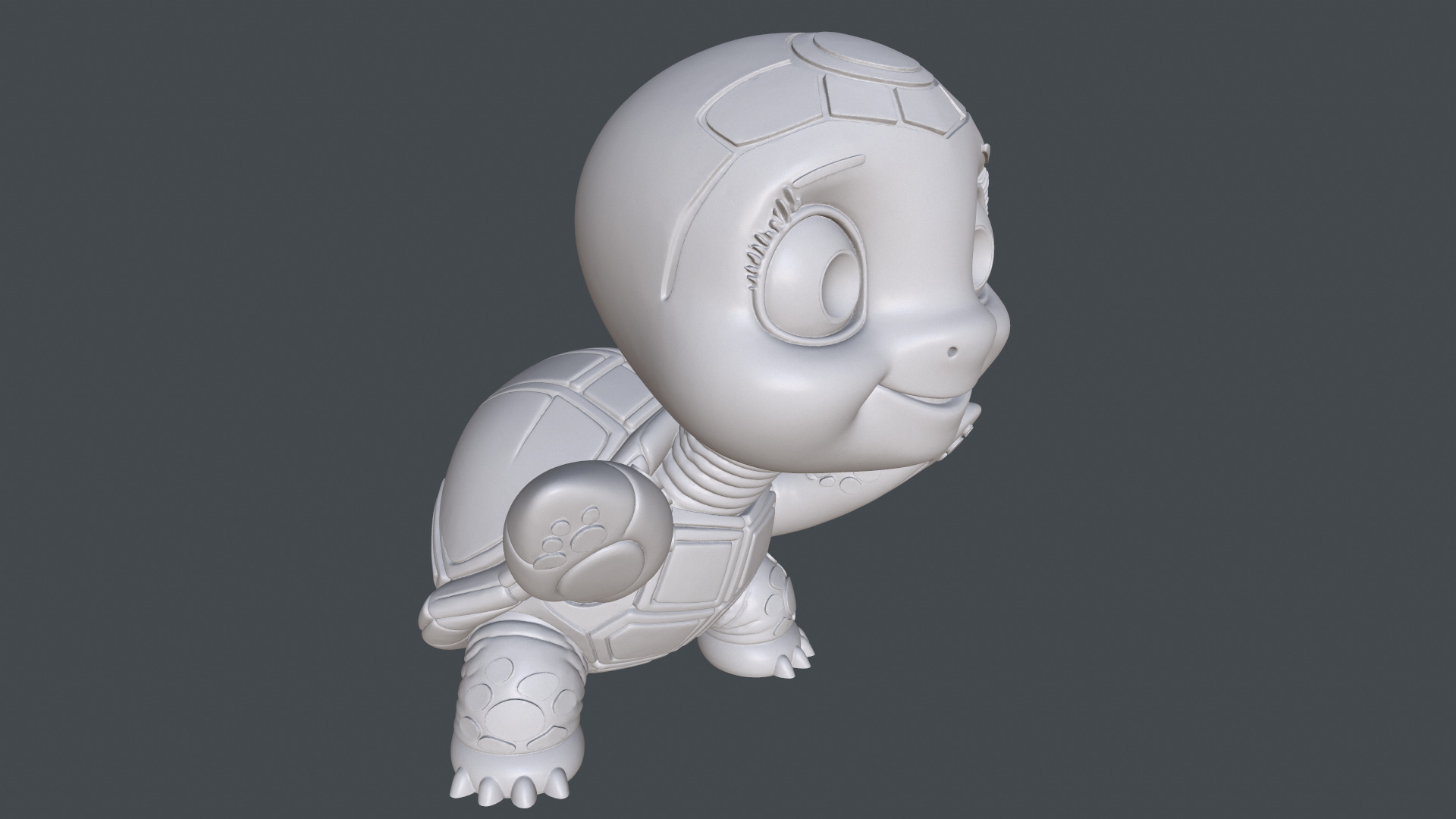 Cute Turtle  3D print model_4