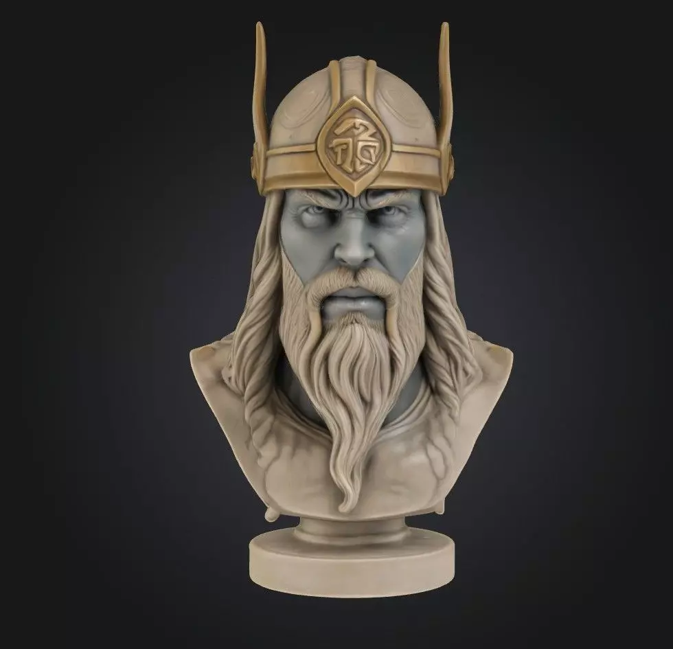 Thor Bust High Quality 3D print model_0