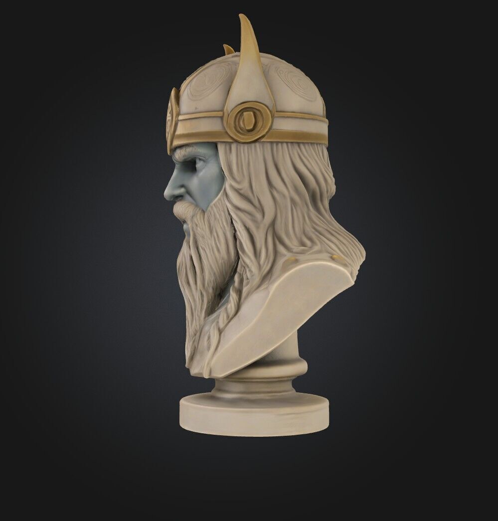 Thor Bust High Quality 3D print model_1