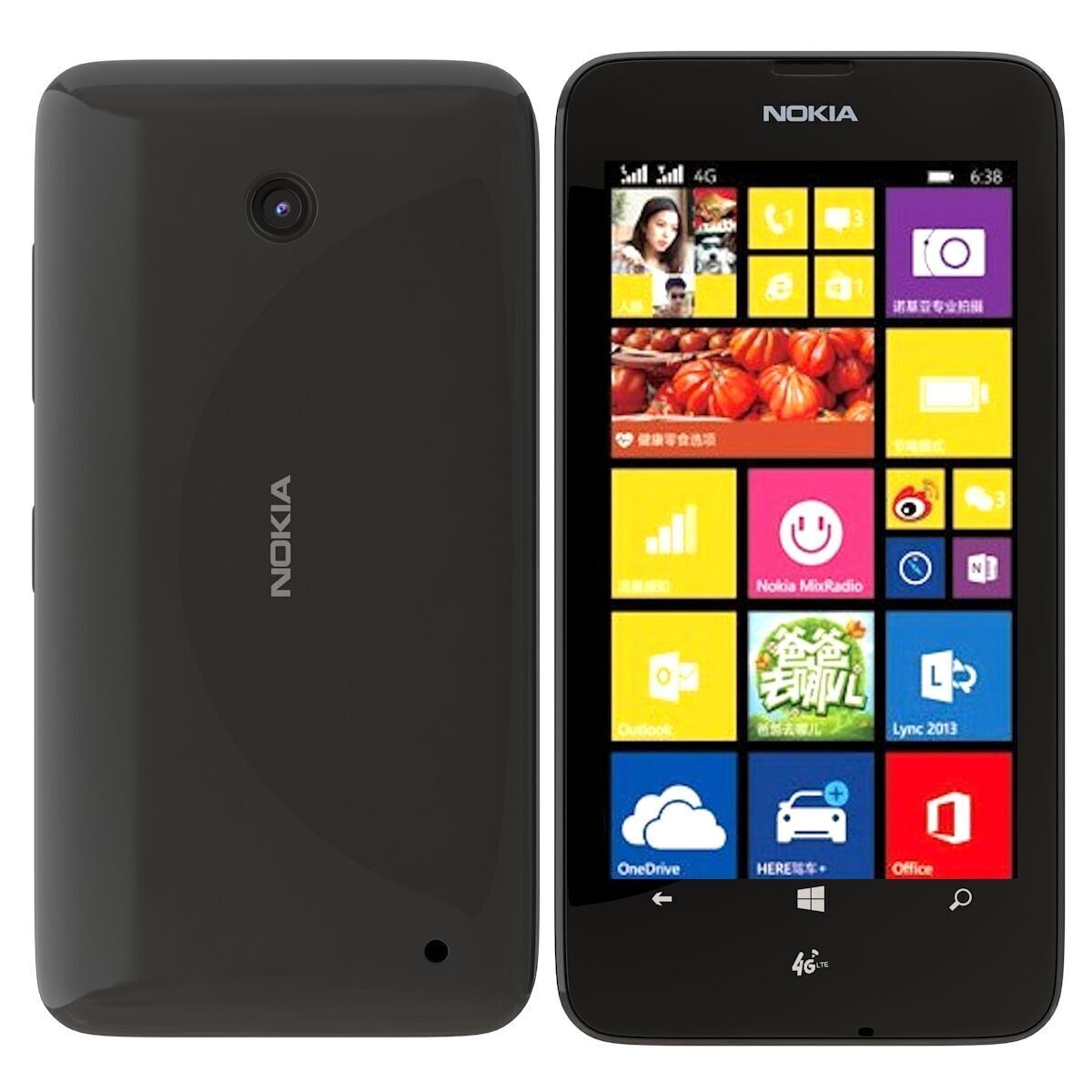 Nokia Lumia 638 Black 3D model_2
