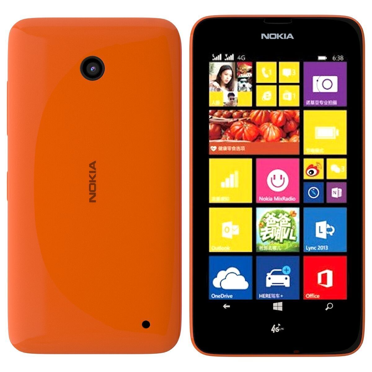 Nokia Lumia 638 Orange 3D model_2
