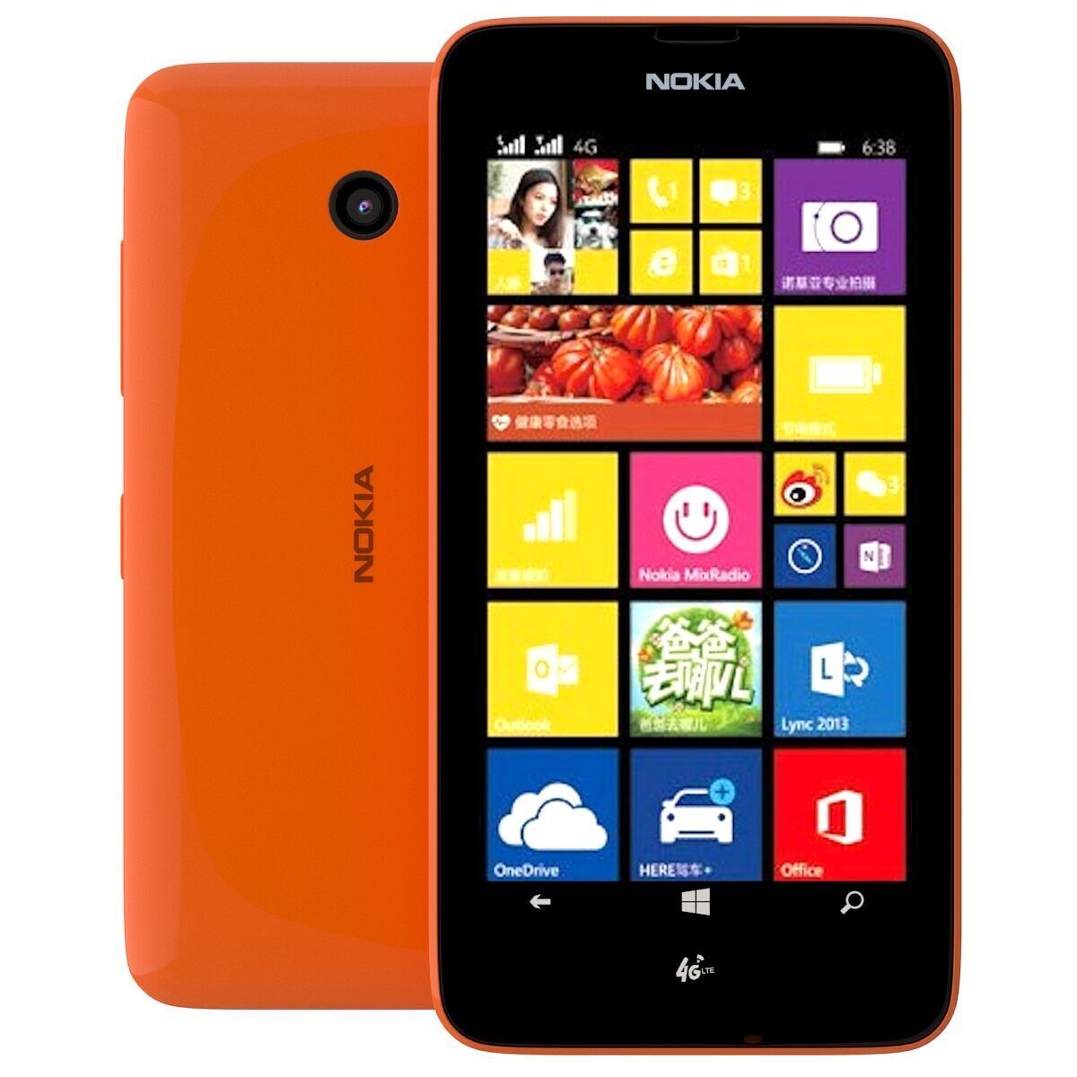 Nokia Lumia 638 Orange 3D model_1