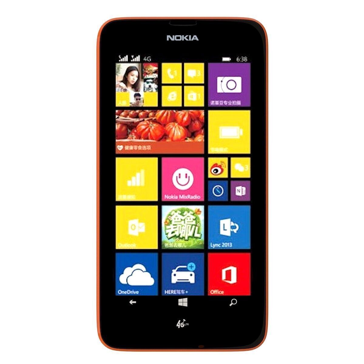 Nokia Lumia 638 Orange 3D model_3