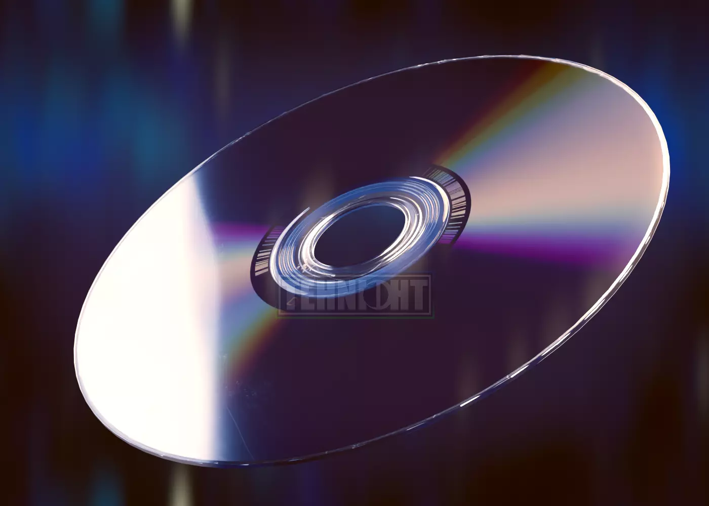 CD Disk Low-poly 3D model_0