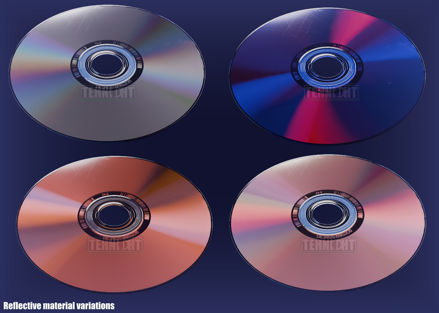 CD Disk Low-poly 3D model_2