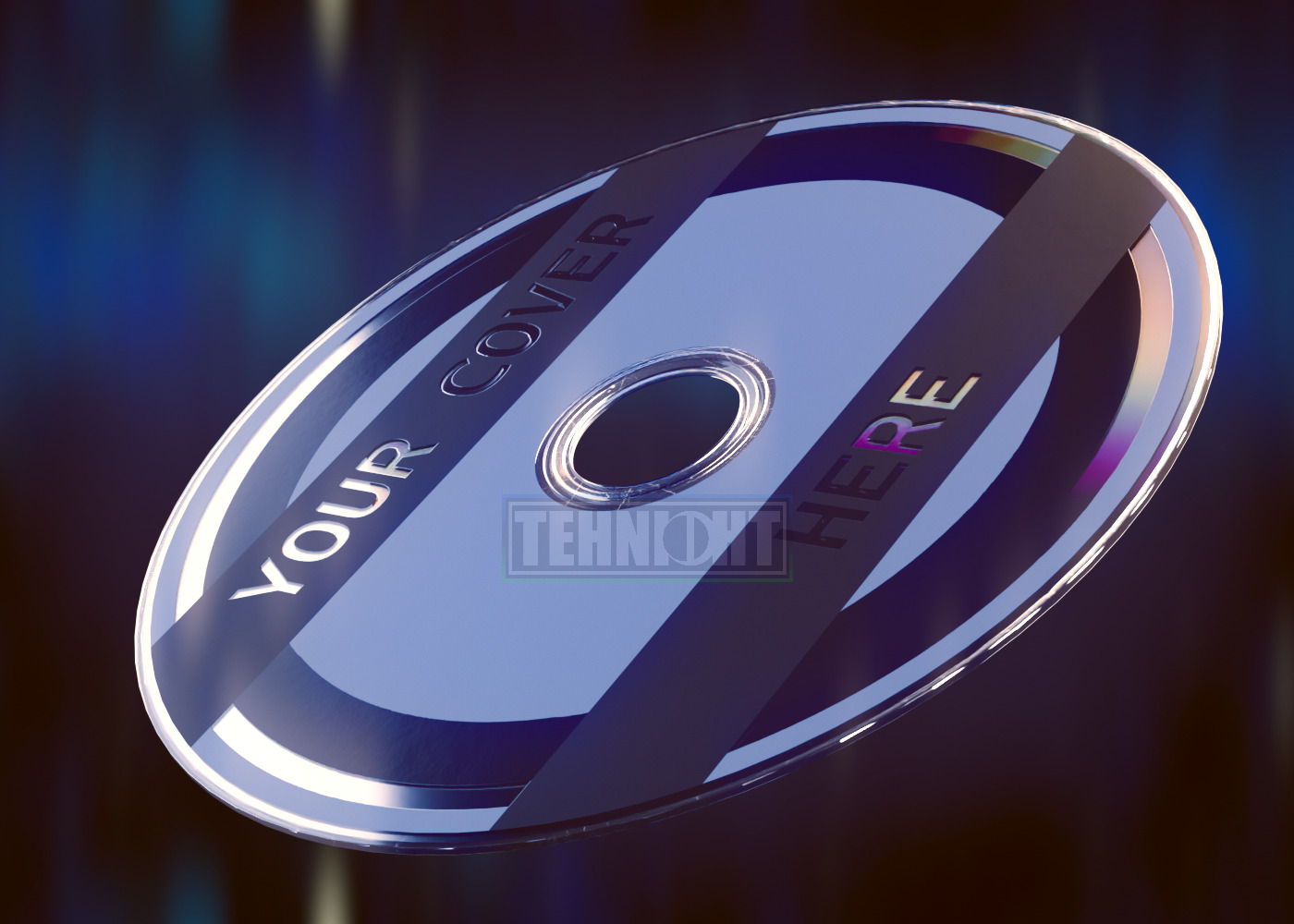 CD Disk Low-poly 3D model_1