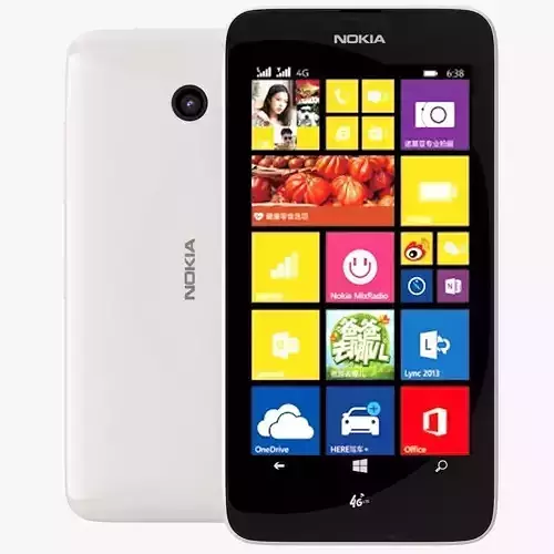 Nokia Lumia 638 White 3D model