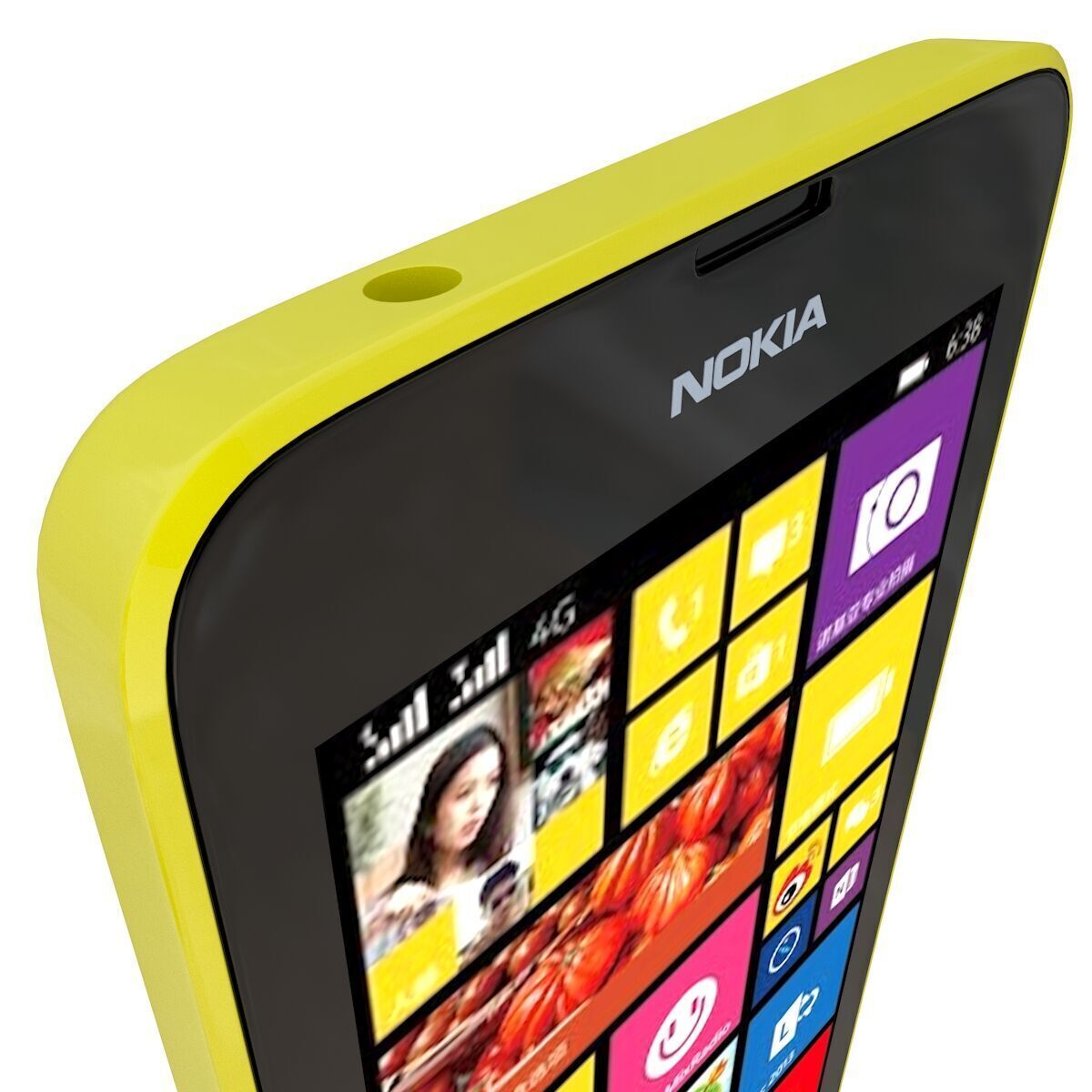 Nokia Lumia 638 Yellow 3D model_6