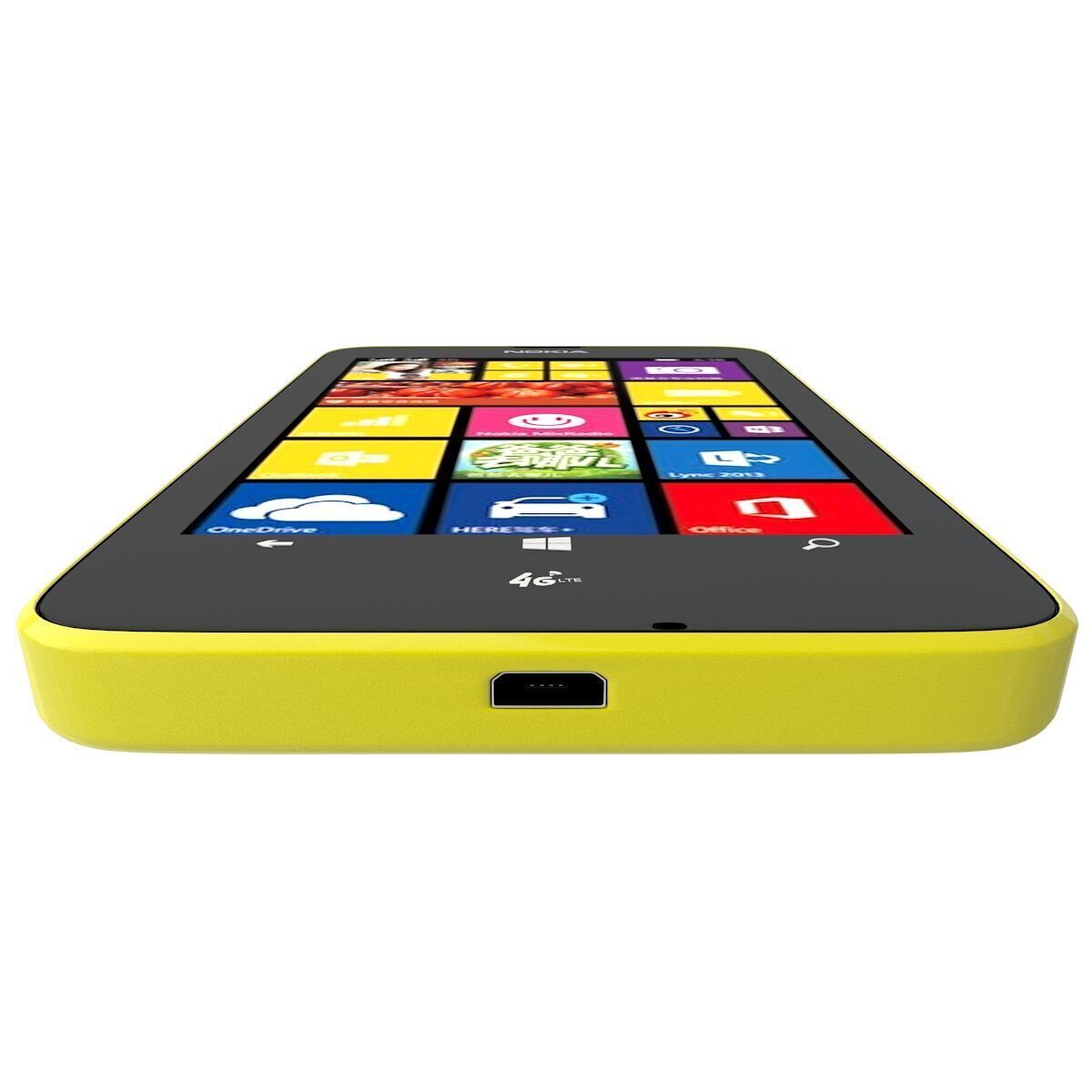 Nokia Lumia 638 Yellow 3D model_8