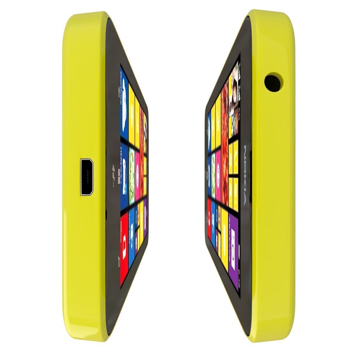 Nokia Lumia 638 Yellow 3D model_7
