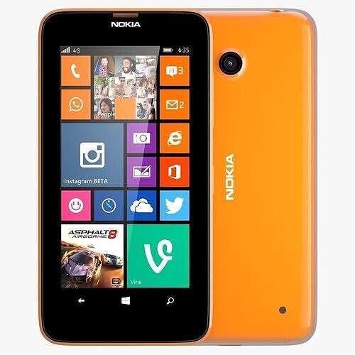 Nokia Lumia 630 Bright Orange 3D model