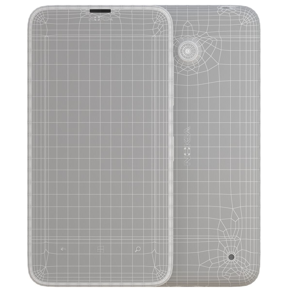 Nokia Lumia 630 white 3D model_10