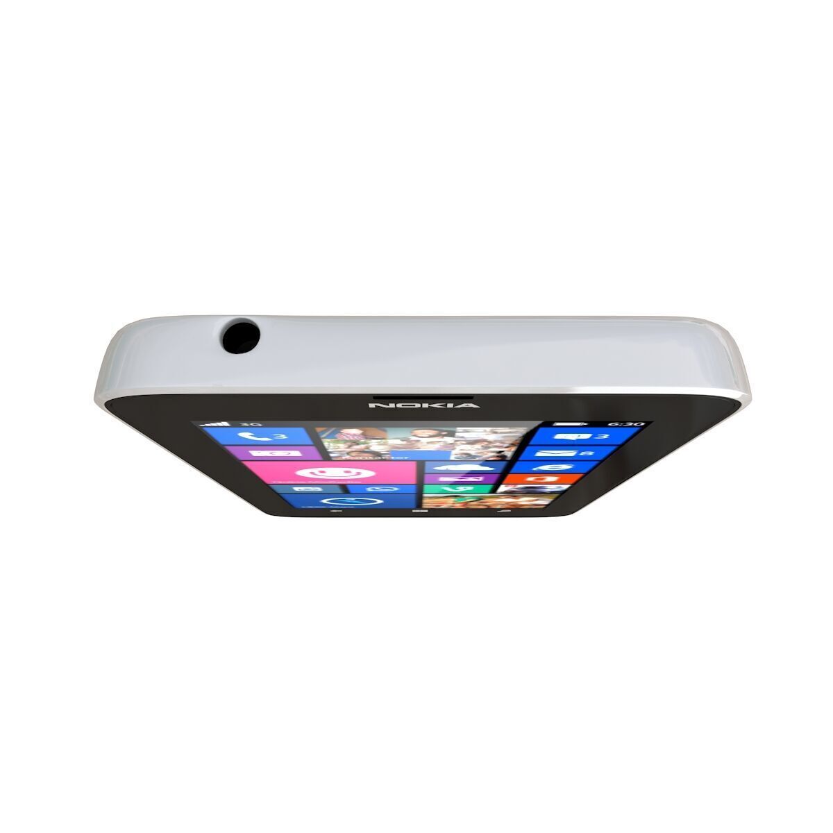 Nokia Lumia 630 white 3D model_8