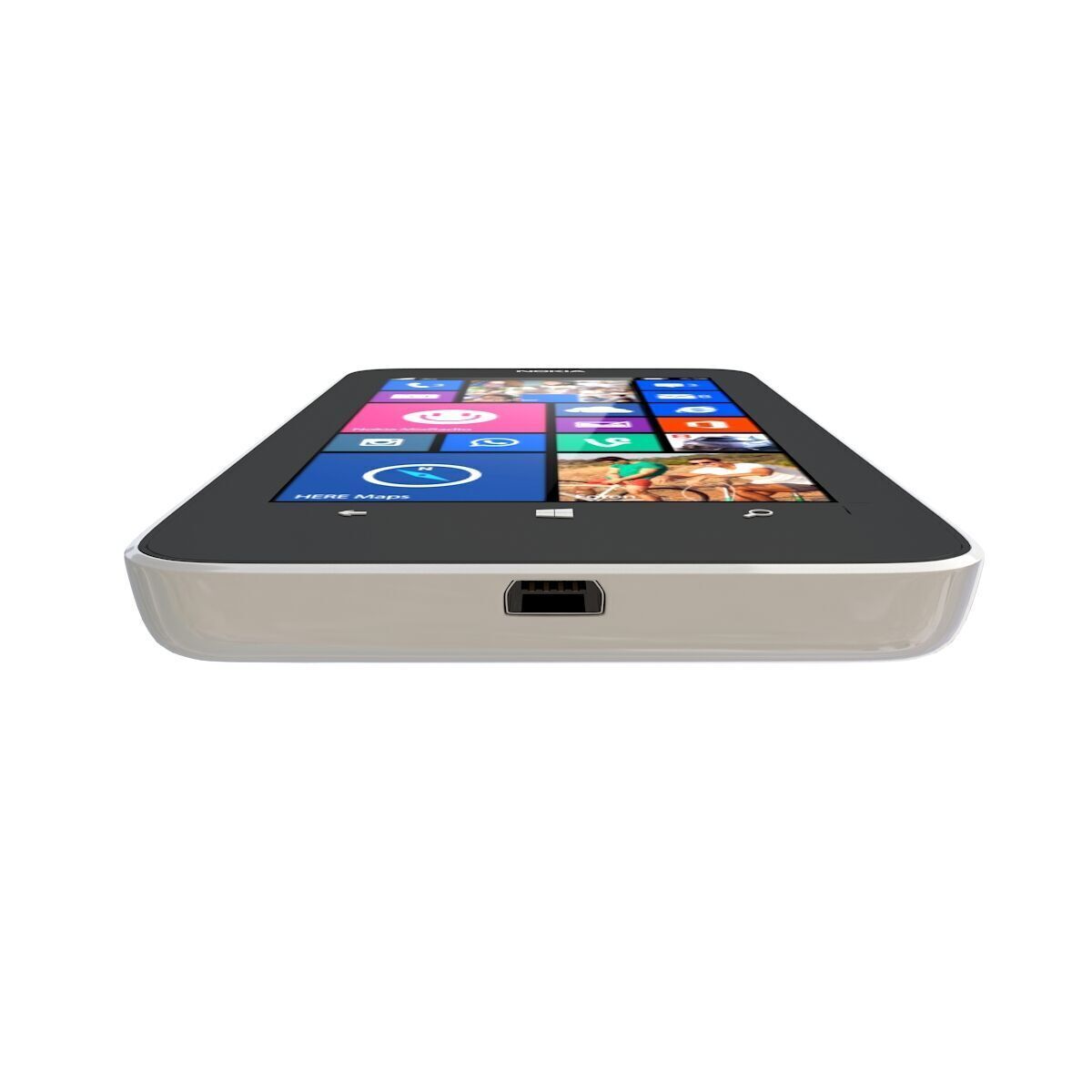Nokia Lumia 630 white 3D model_7