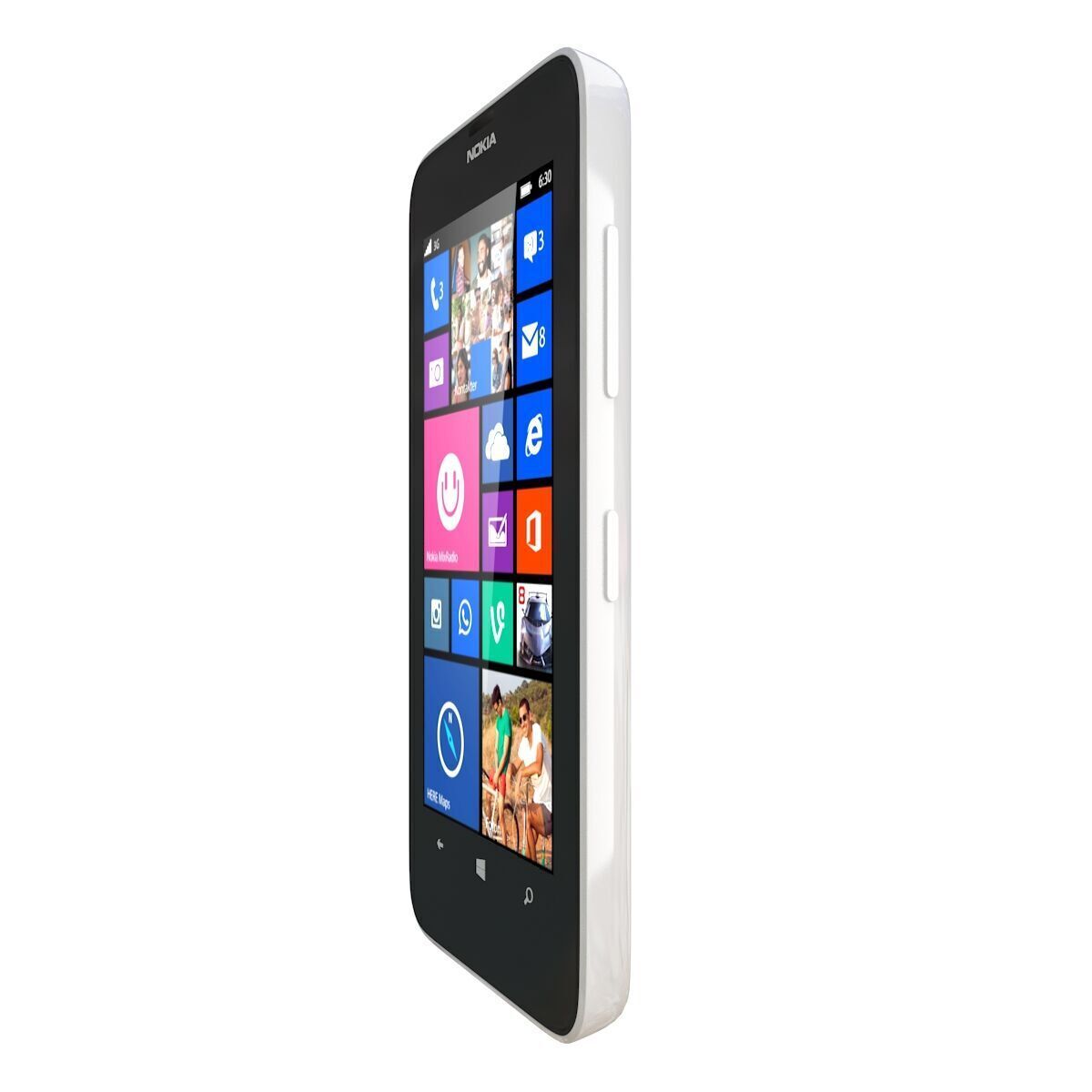 Nokia Lumia 630 white 3D model_5