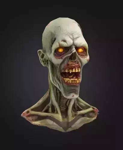 zombie head halloween scary mask game