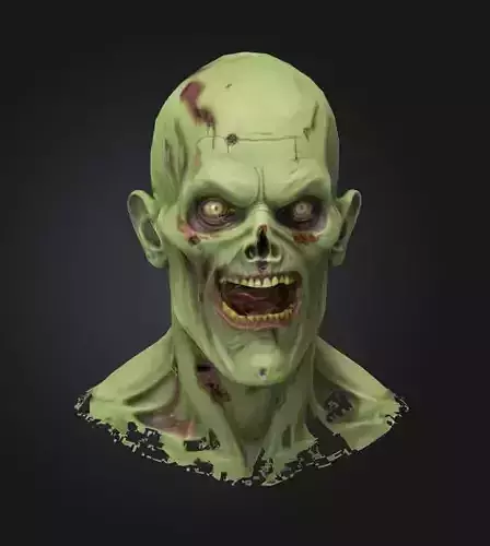 zombie head halloween scary mask game 04