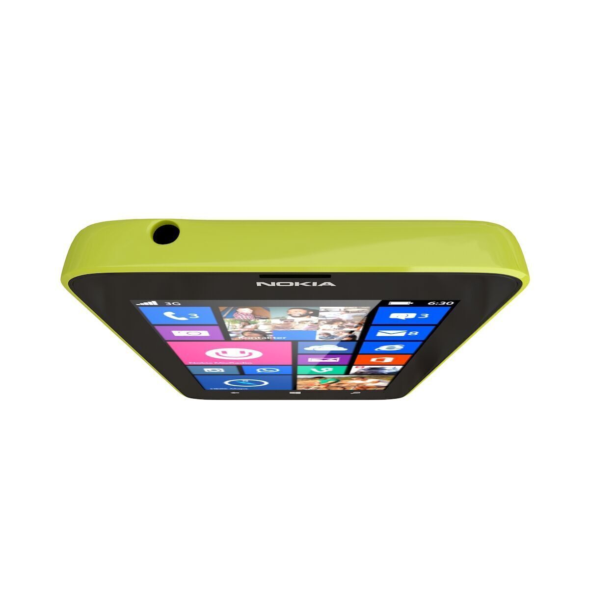 Nokia Lumia 630 yellow 3D model_8