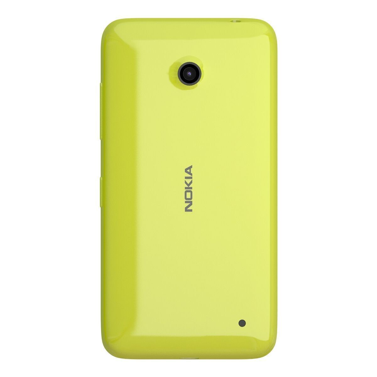 Nokia Lumia 630 yellow 3D model_4