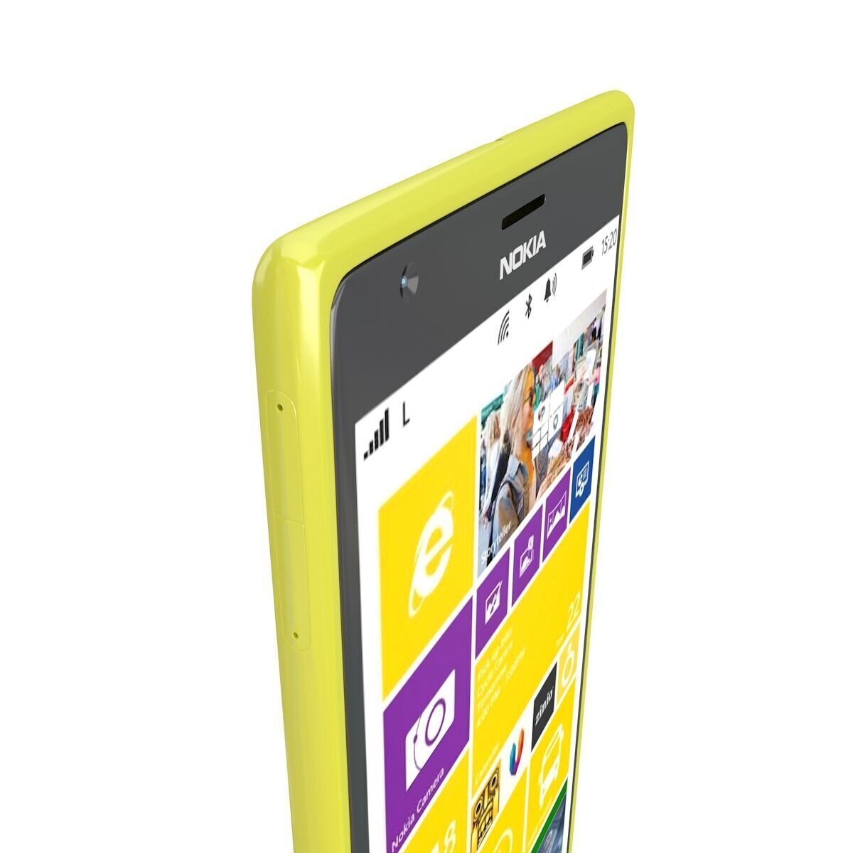 Nokia Lumia 1520 Yellow 3D model_8
