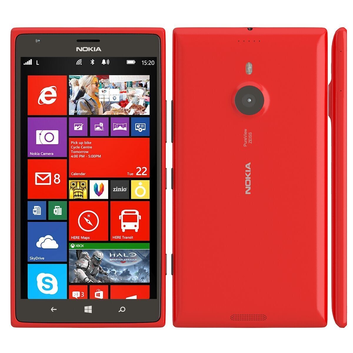 Nokia Lumia 1520 all color 3D model_4