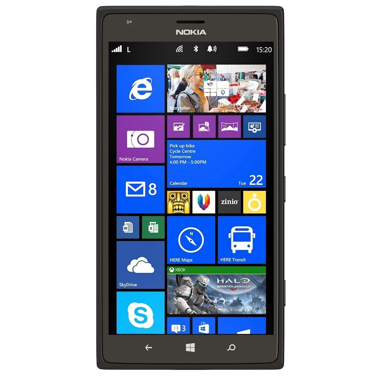 Nokia lumia 1520 black 3D model_3