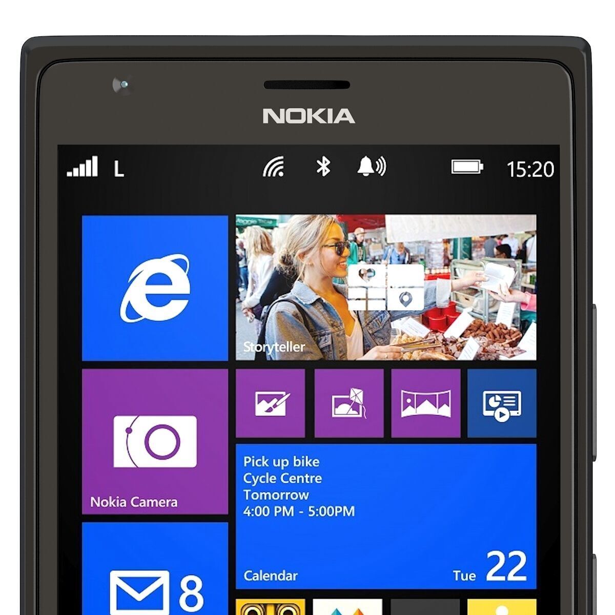 Nokia lumia 1520 black 3D model_4