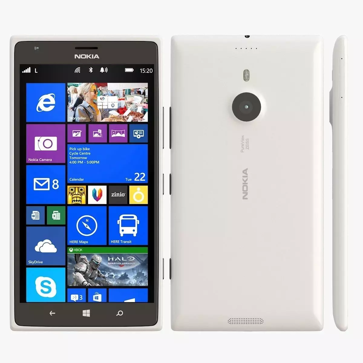Nokia Lumia 1520 white 3D model_0