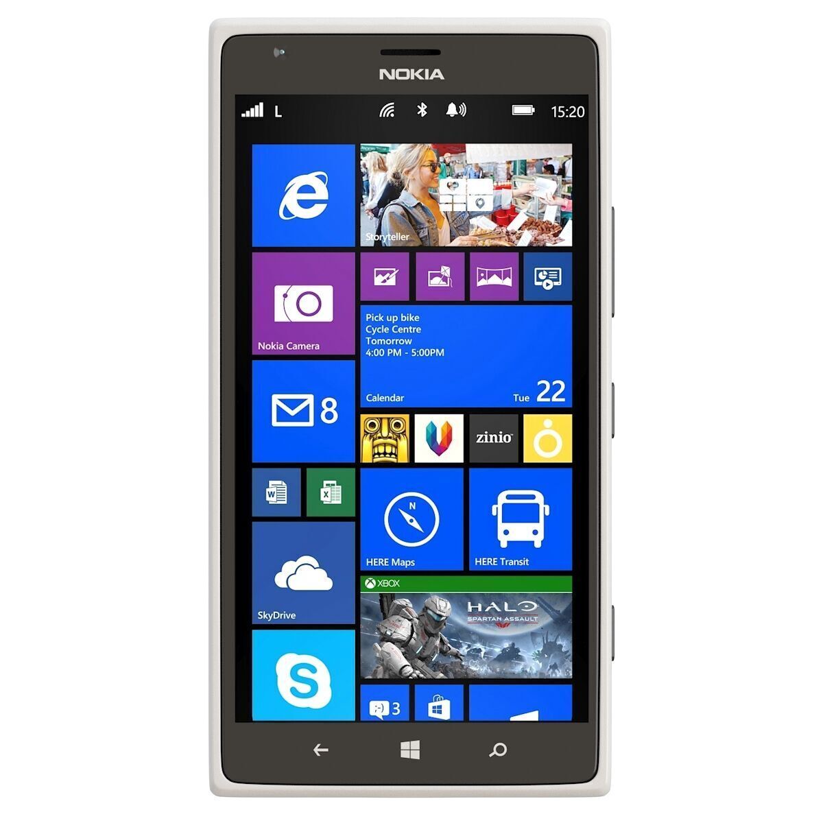 Nokia Lumia 1520 white 3D model_3