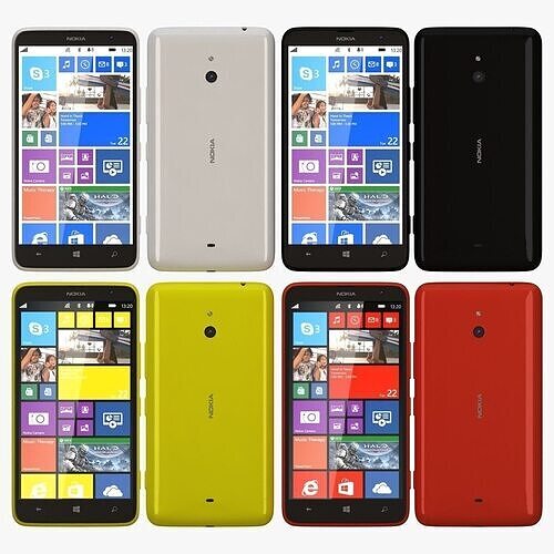Nokia Lumia 1320 all color 3D model