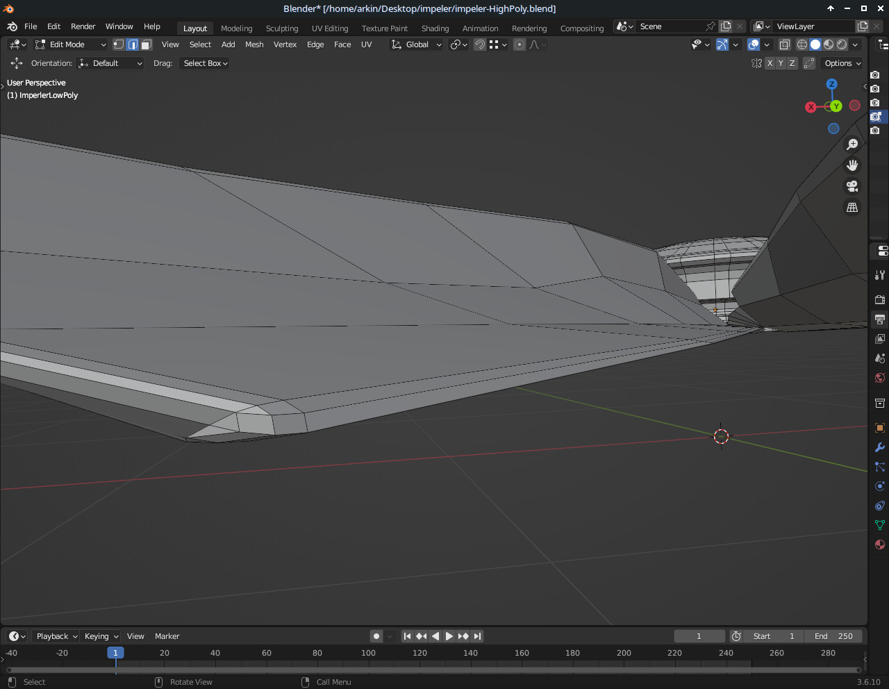 Impeller 18 blades Free low-poly 3D model_5