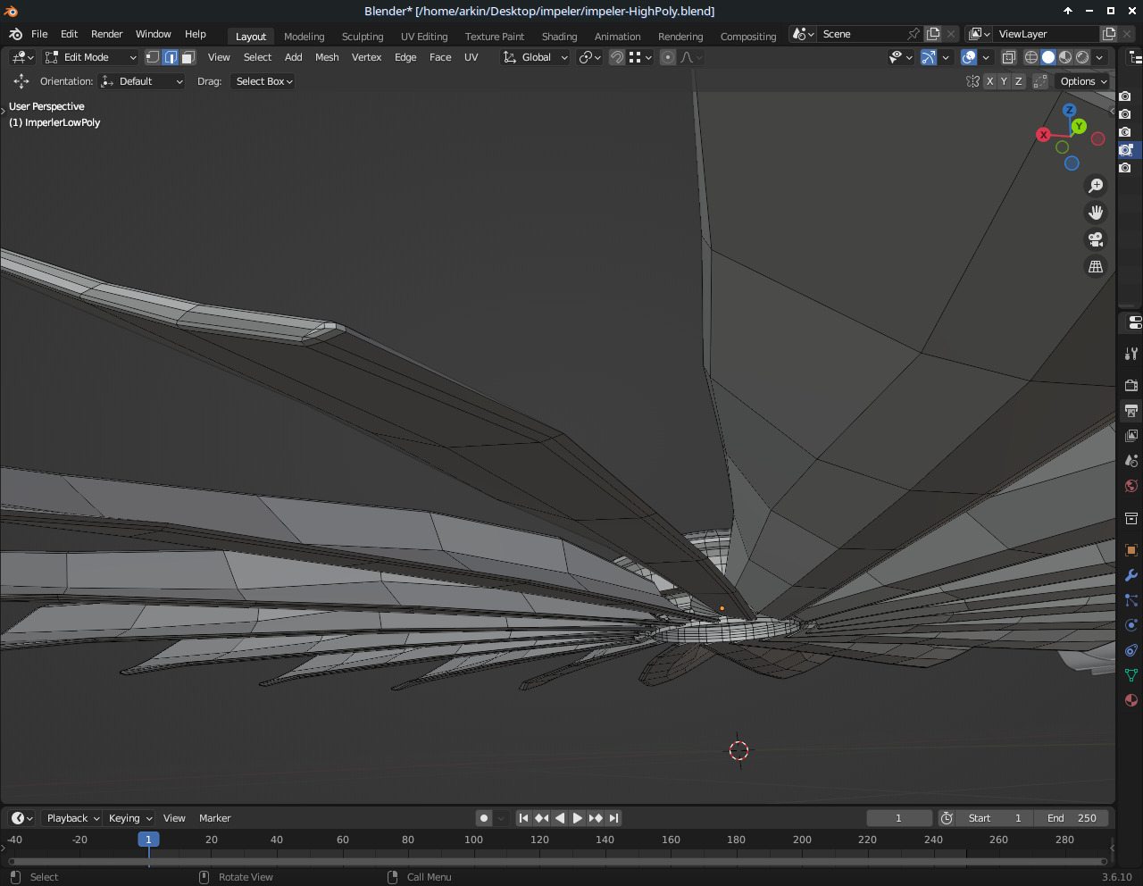 Impeller 18 blades Free low-poly 3D model_4