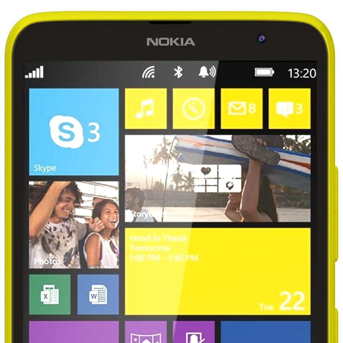 Nokia Lumia 1320 Yellow 3D model_2