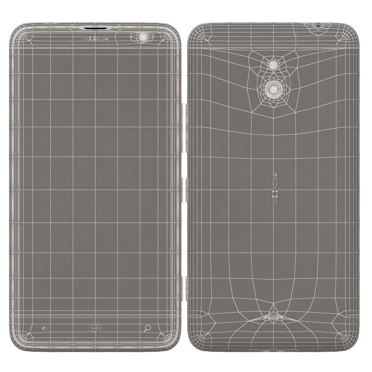 Nokia Lumia 1320 Yellow 3D model_7