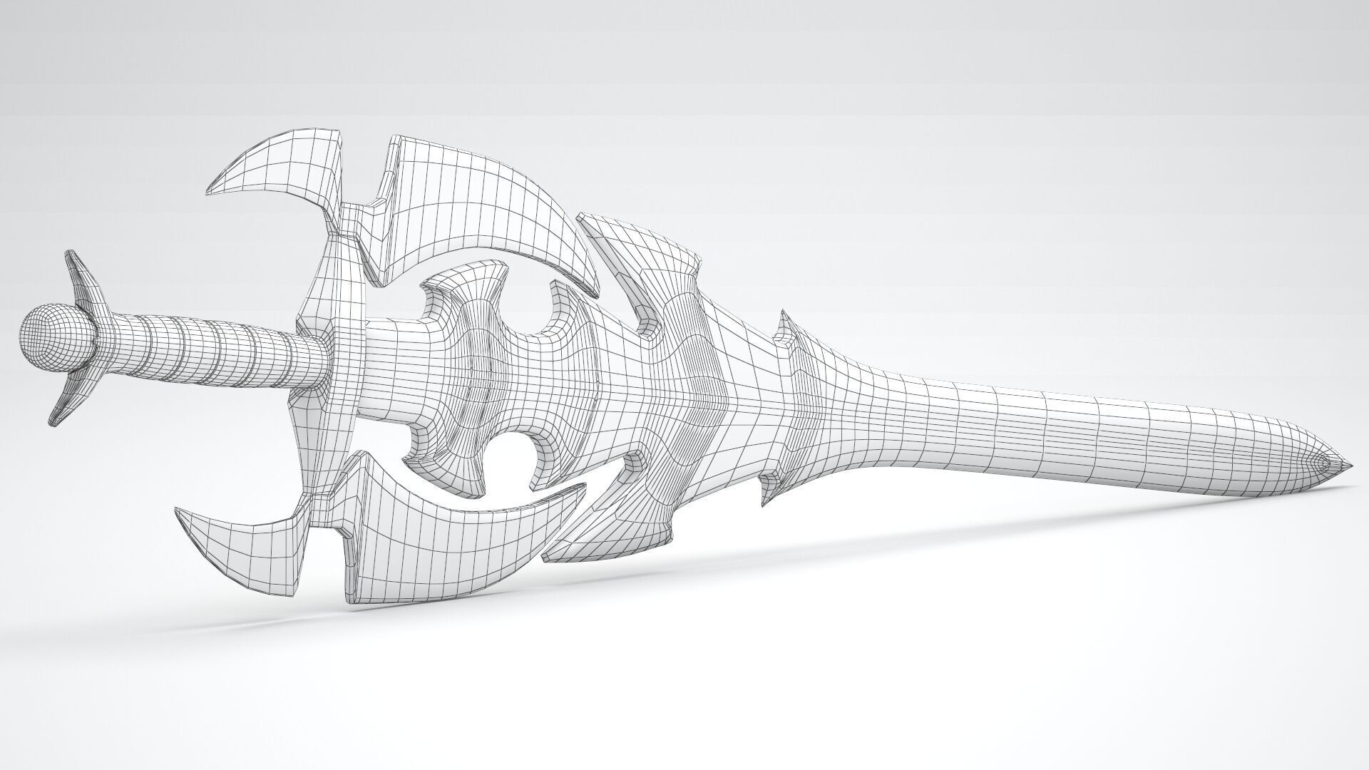 Sword of Darkness Gold 3D model_9