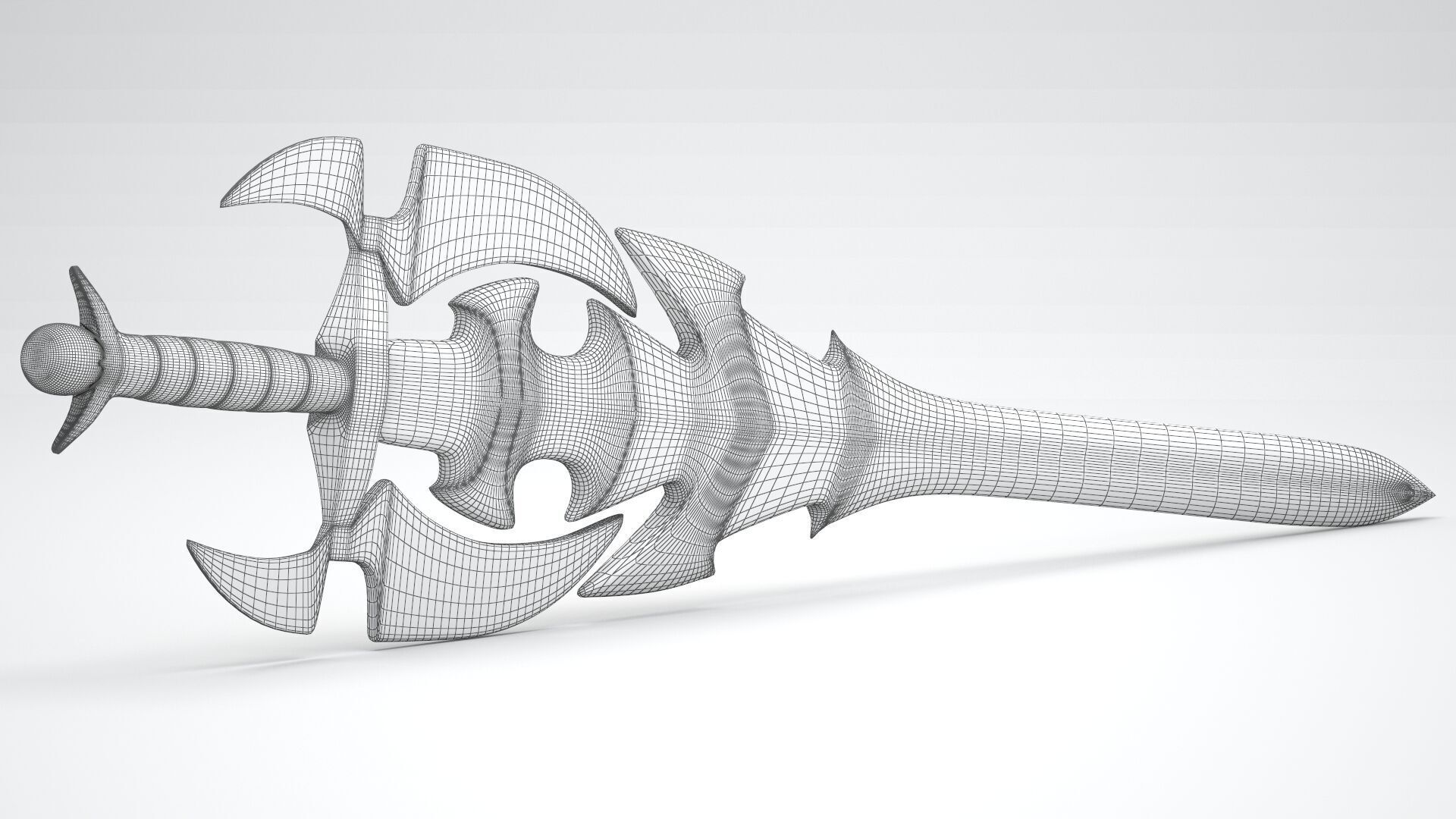 Sword of Darkness Gold 3D model_10