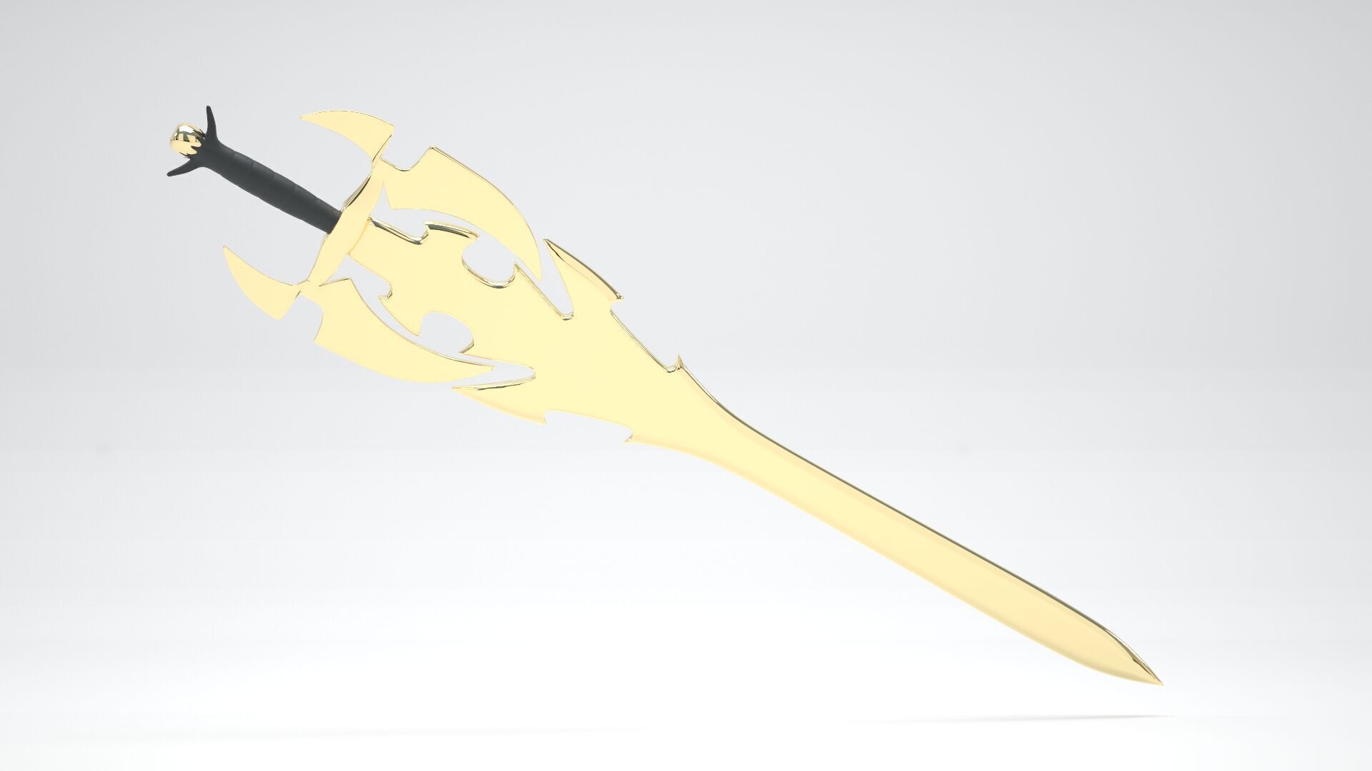 Sword of Darkness Gold 3D model_1