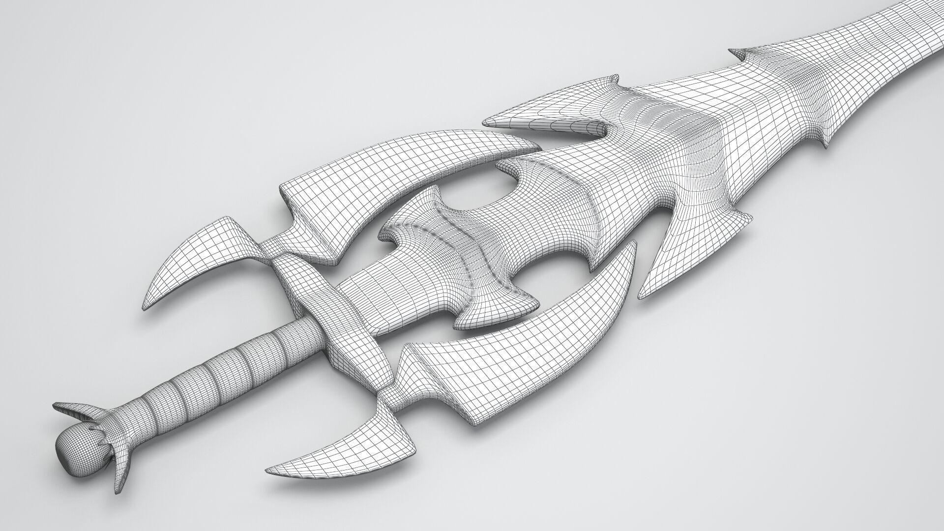 Sword of Darkness Gold 3D model_16