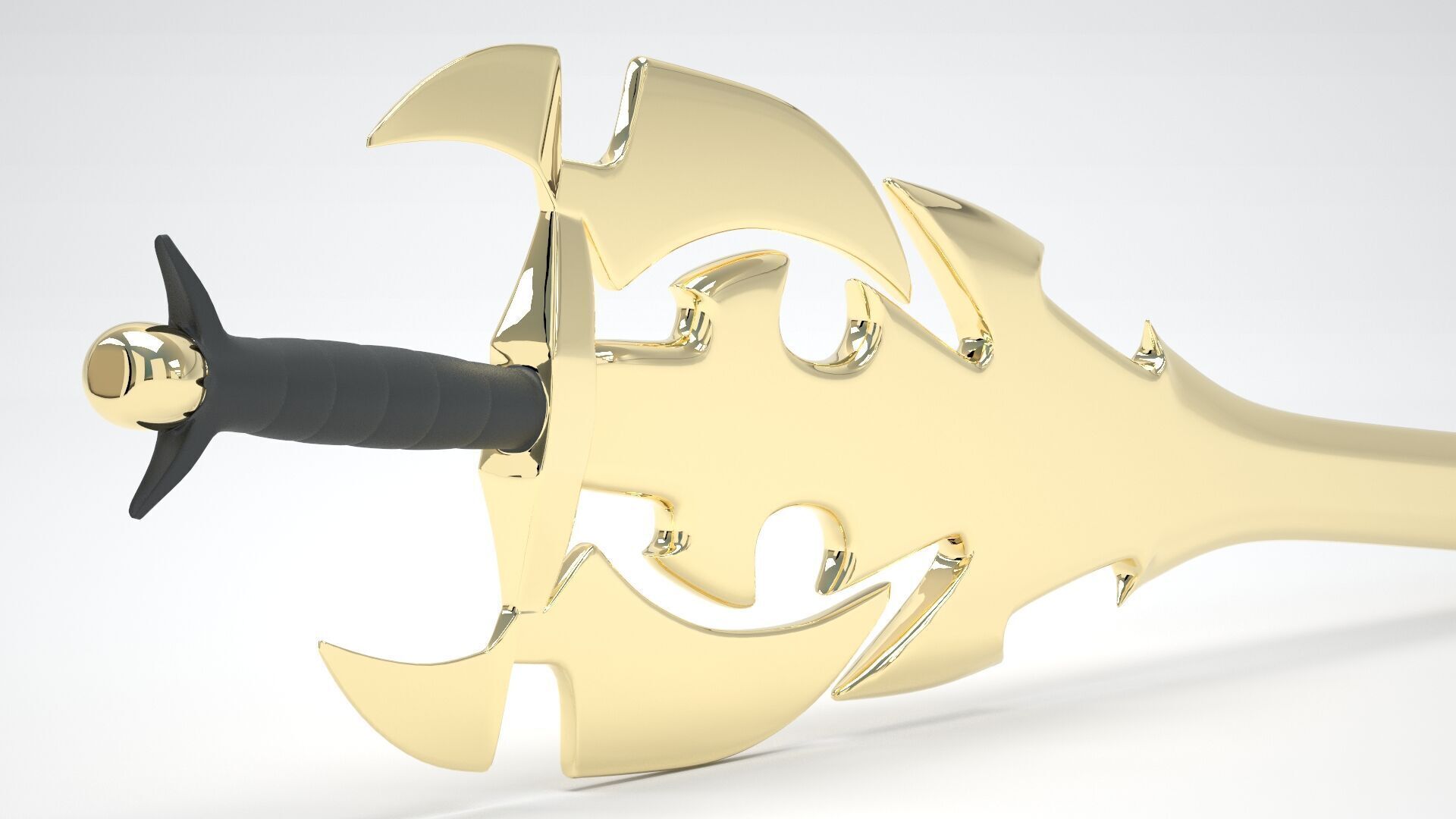 Sword of Darkness Gold 3D model_2