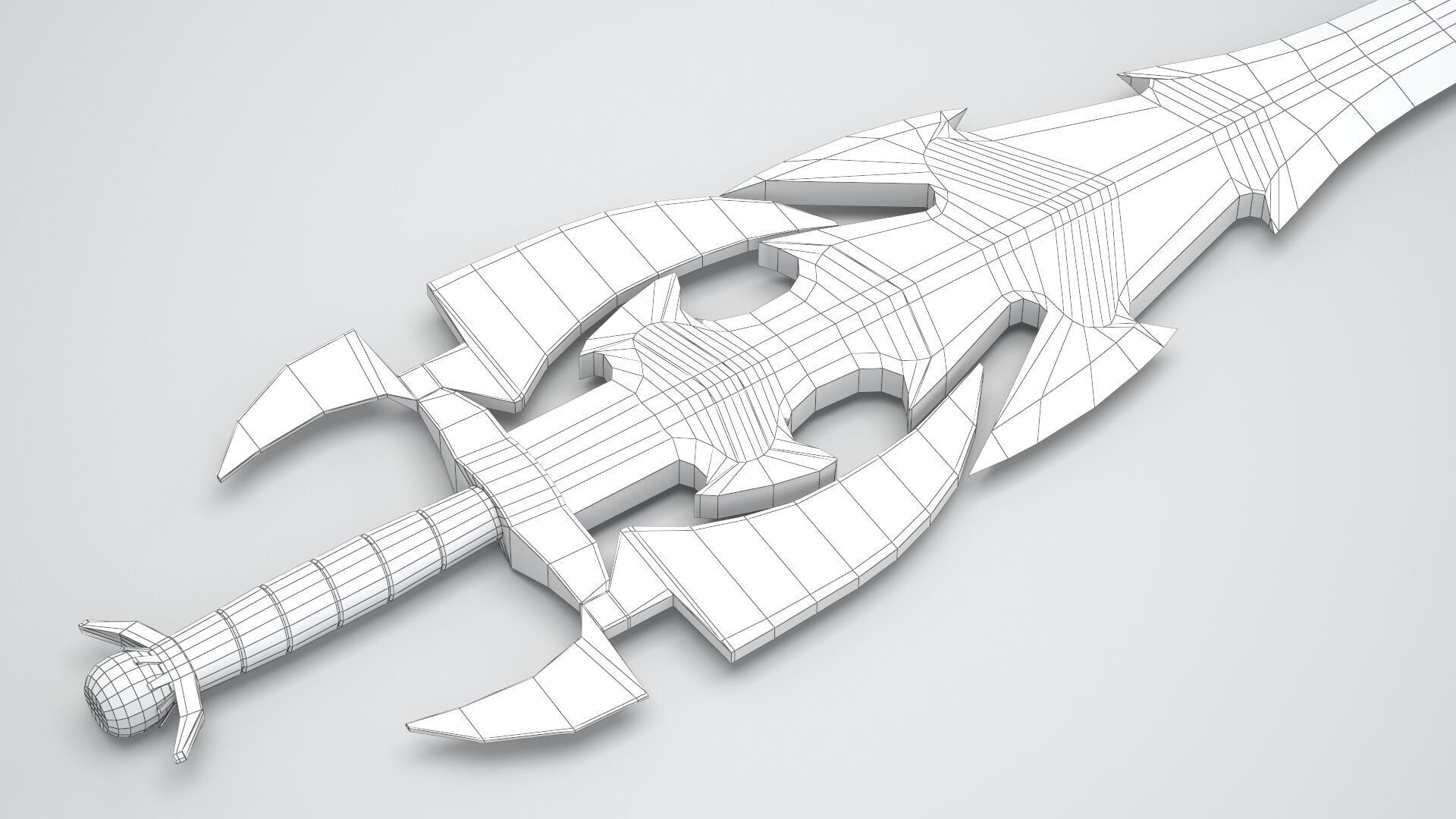 Sword of Darkness Gold 3D model_14