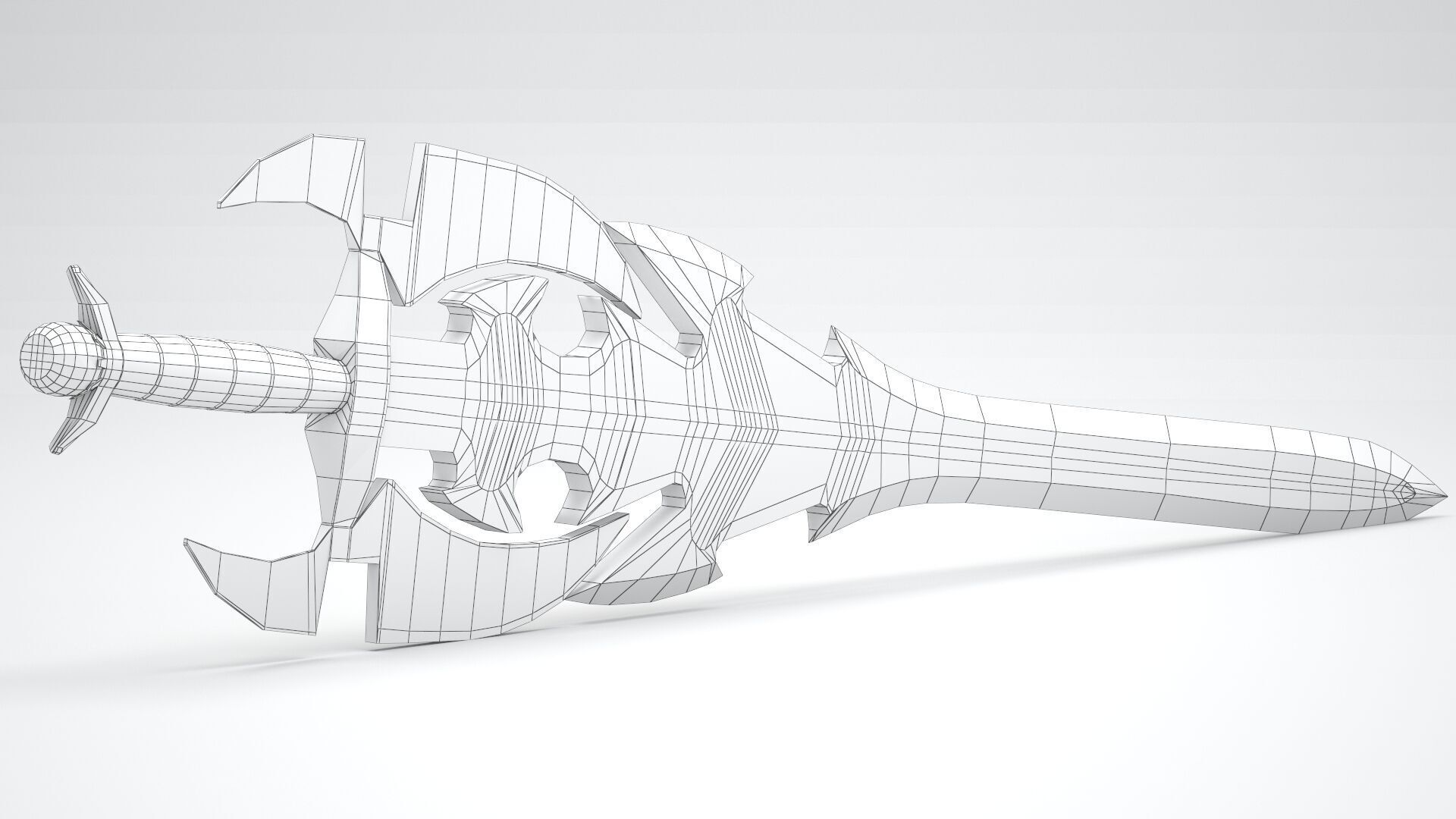 Sword of Darkness Gold 3D model_8