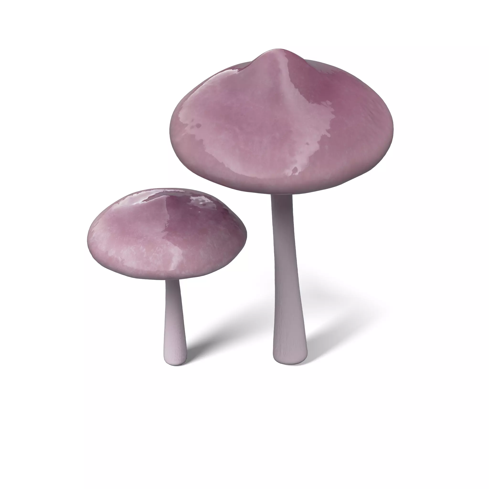Mushroom Mycena Low-poly 3D model