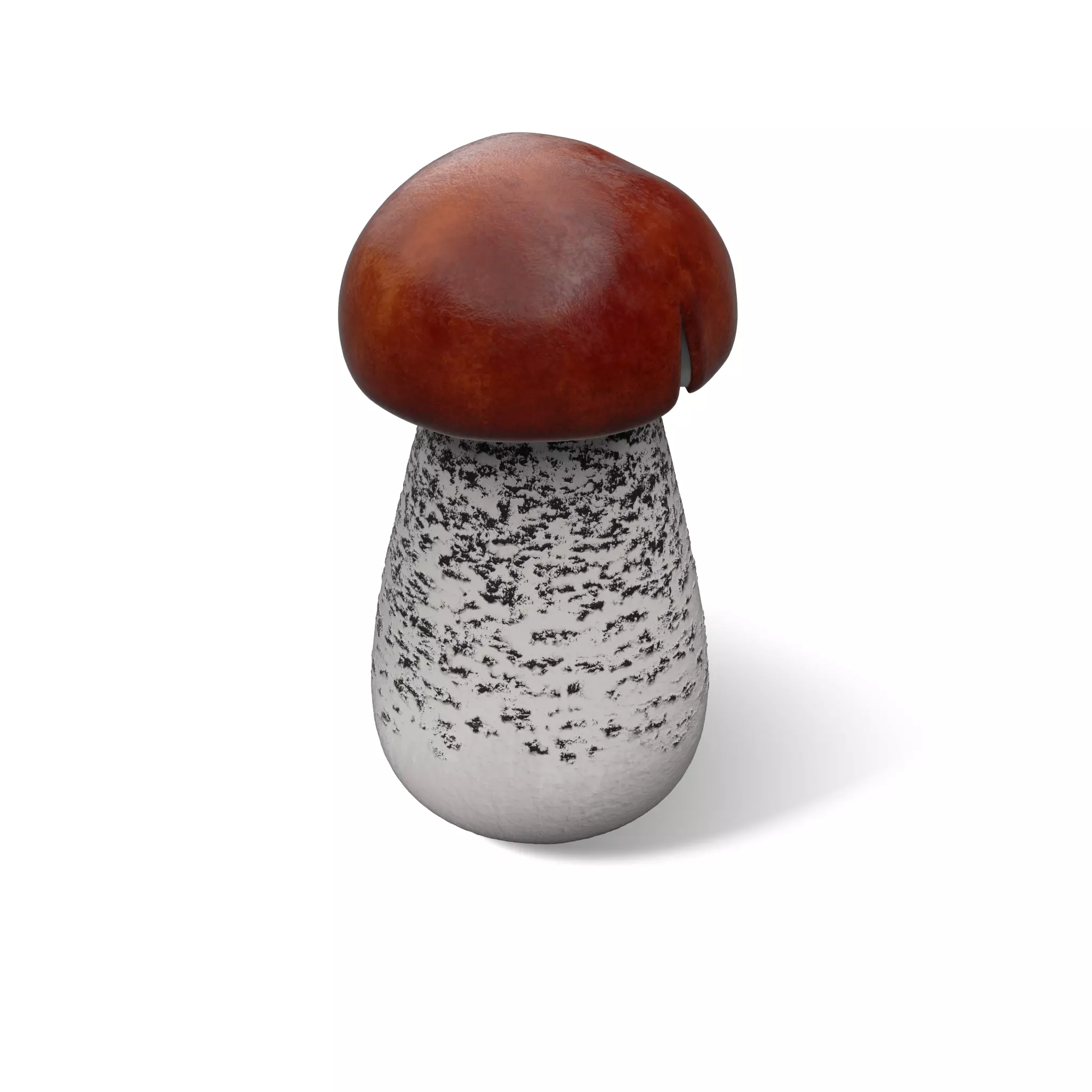 Mushroom Leccinum Scabrum Low-poly 3D model