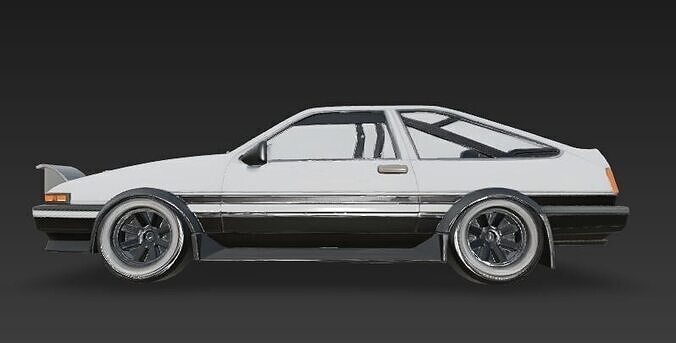  Toyota AE86 Sprinter Trueno Zenki car 3D model