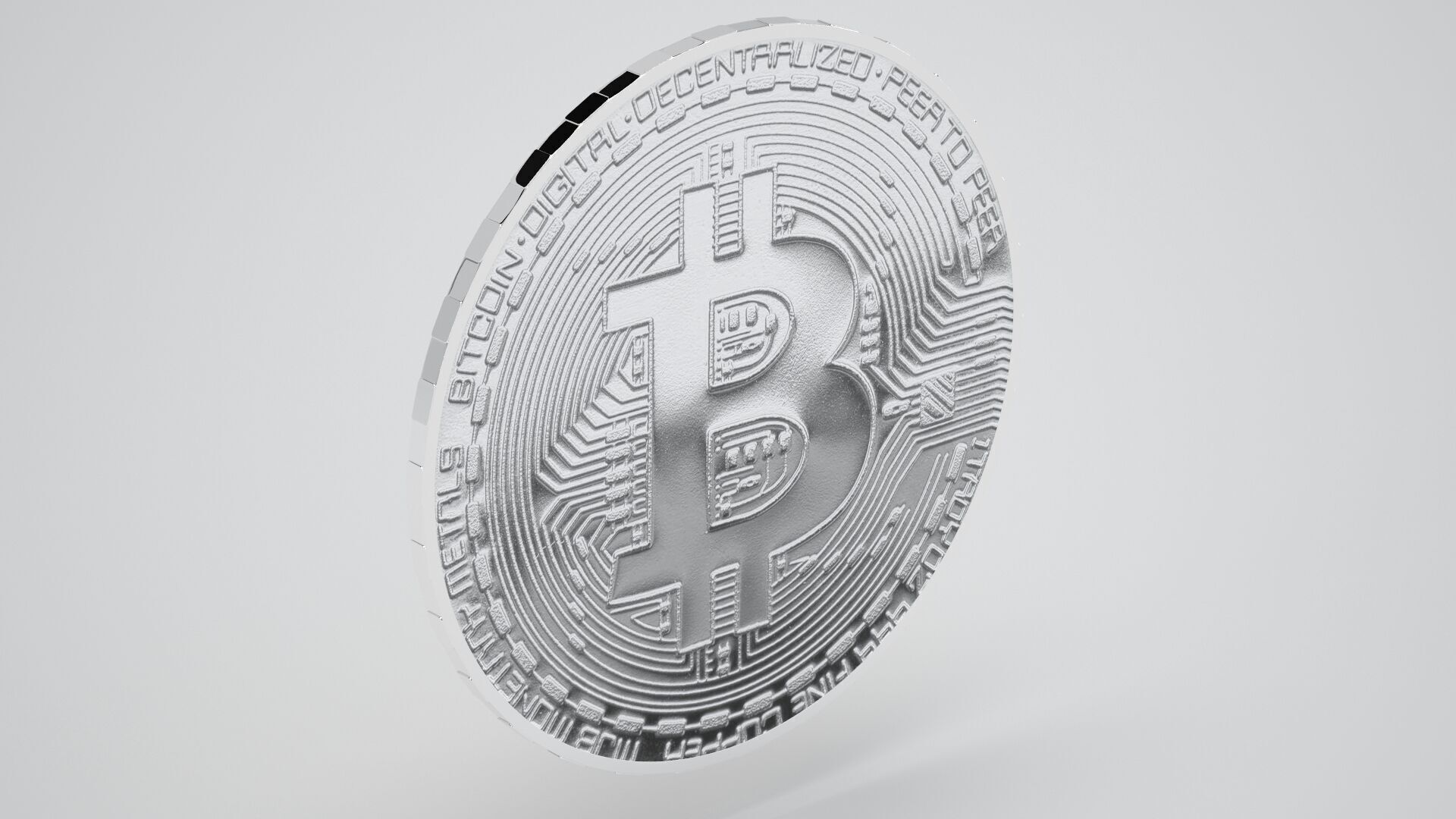 Bitcoin Silver 3D model_6