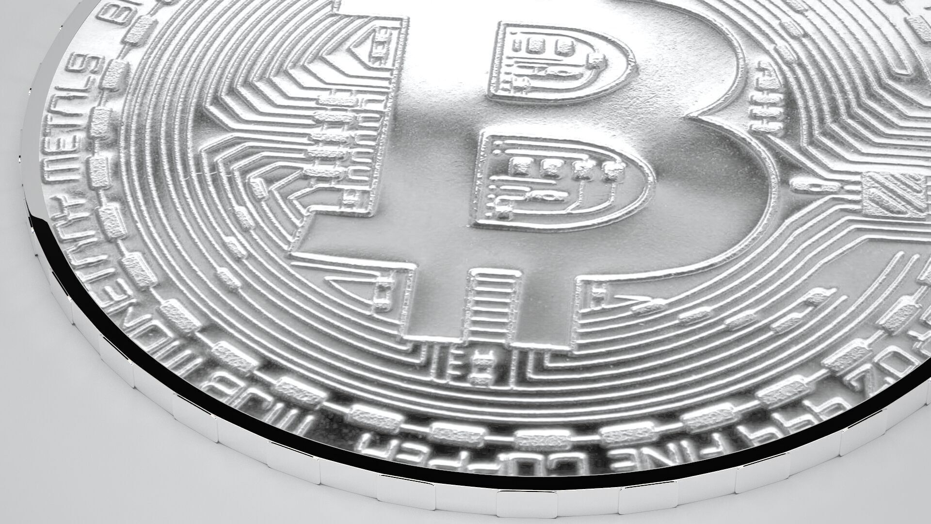 Bitcoin Silver 3D model_3